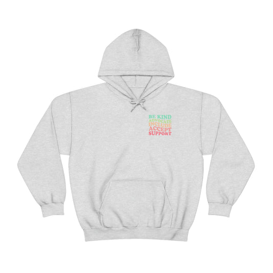 Inclusion Rainbow Hoodie | Front and Back Print