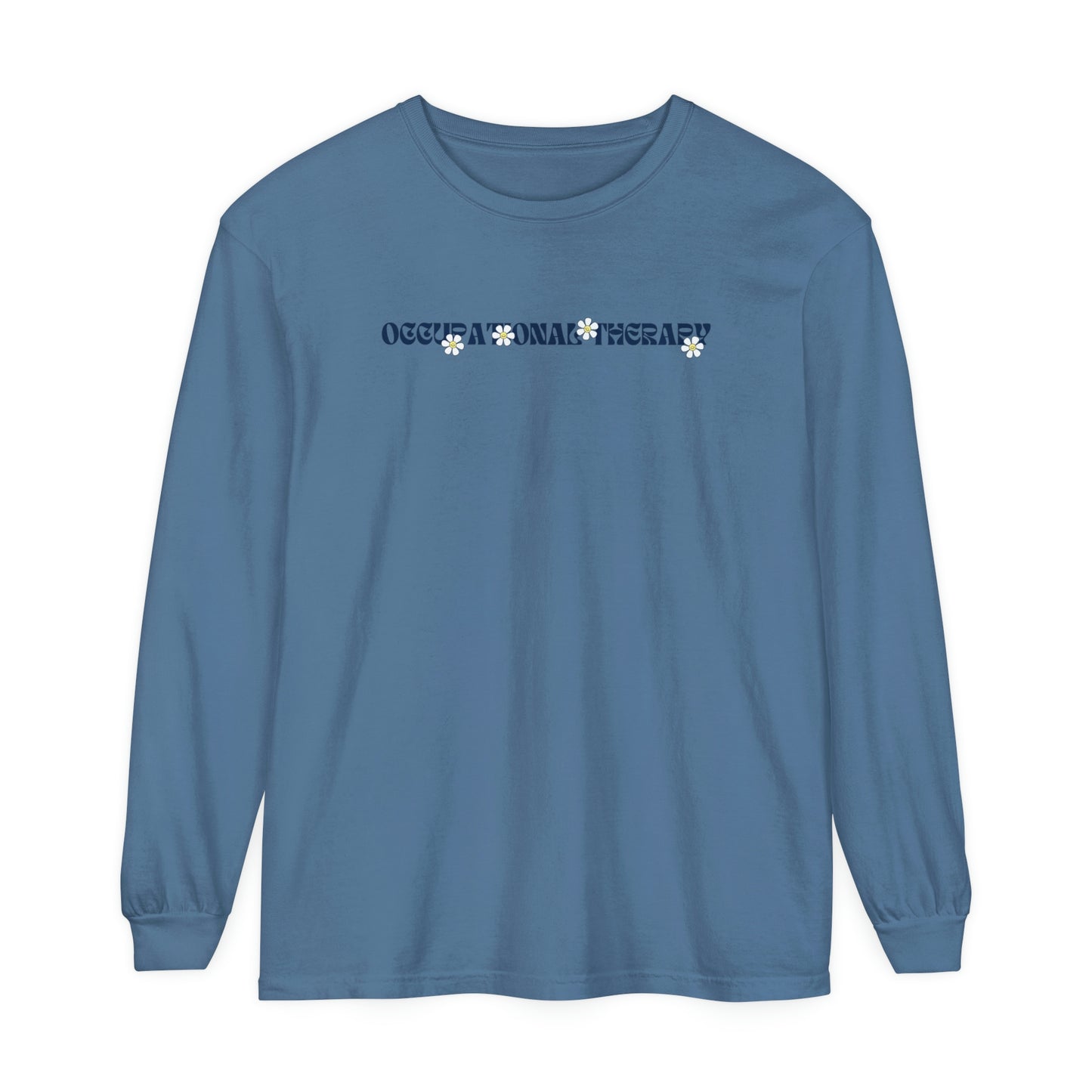 OT Retro Daisy Long Sleeve Comfort Colors T-shirt