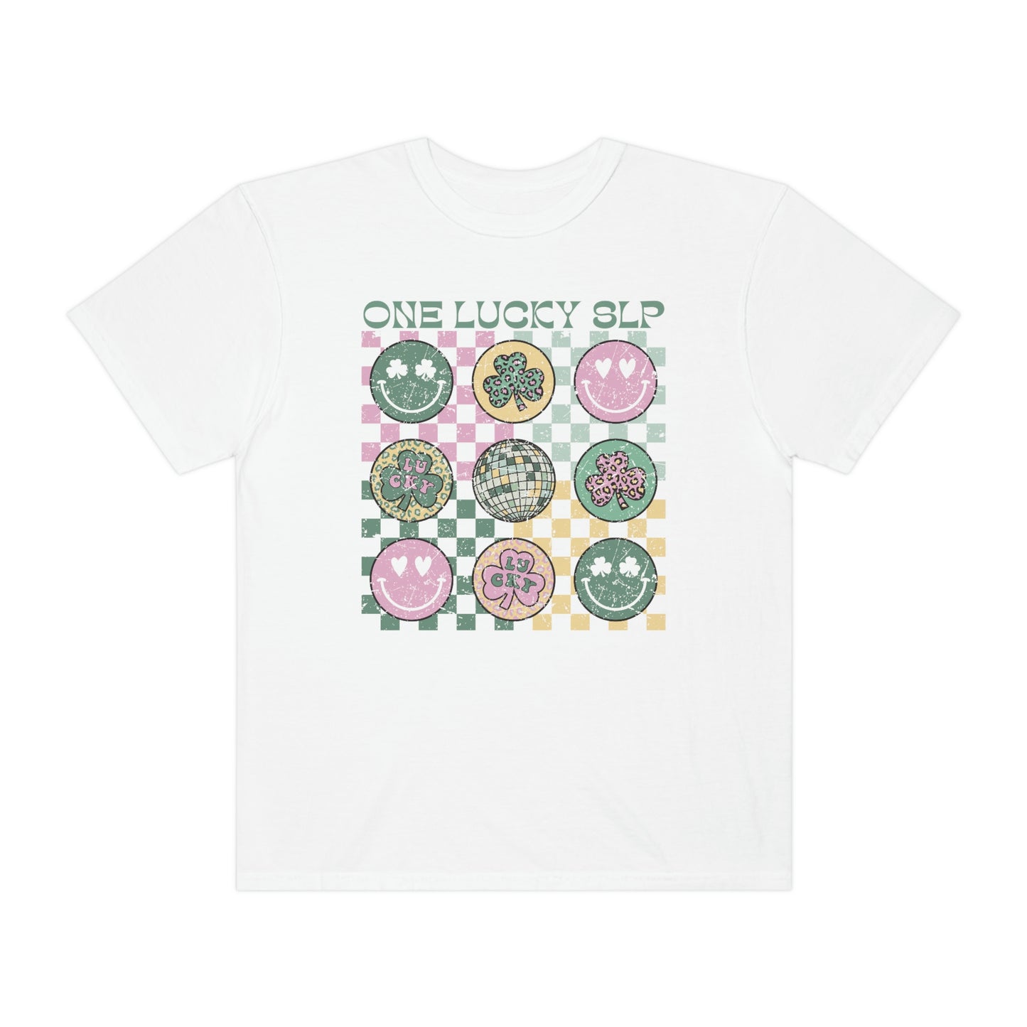 One Lucky SLP Distressed Comfort Colors T-Shirt