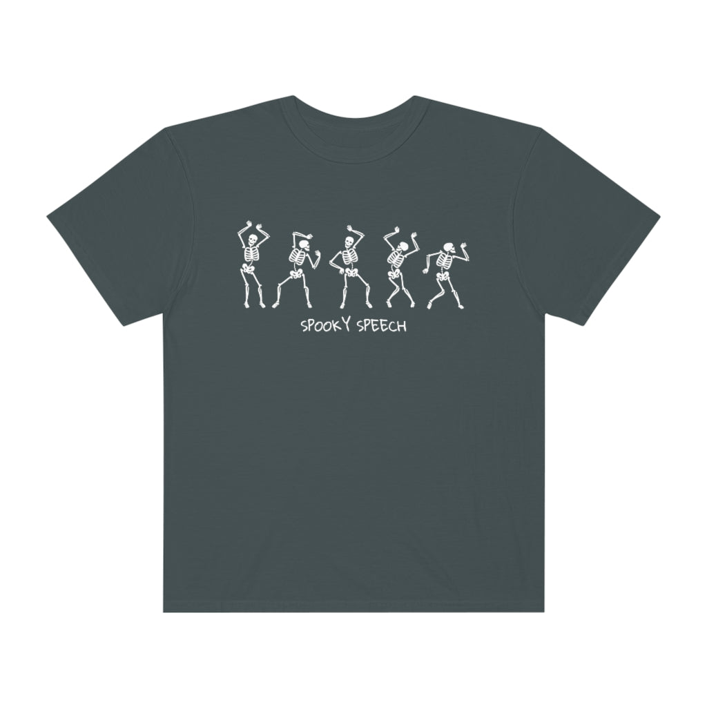 Spooky Speech Skeletons Comfort Colors T-Shirt