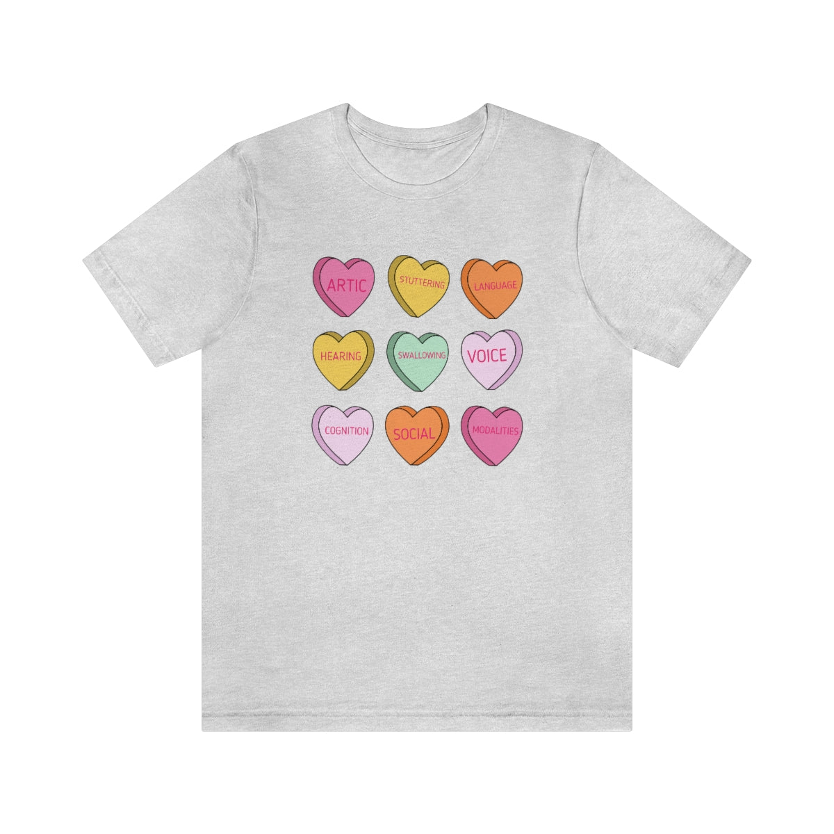 Candy Hearts Speech Scope Jersey T-Shirt