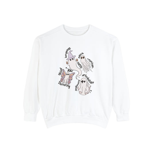 Ghost Friends Speech Scope Comfort Colors Sweatshirt