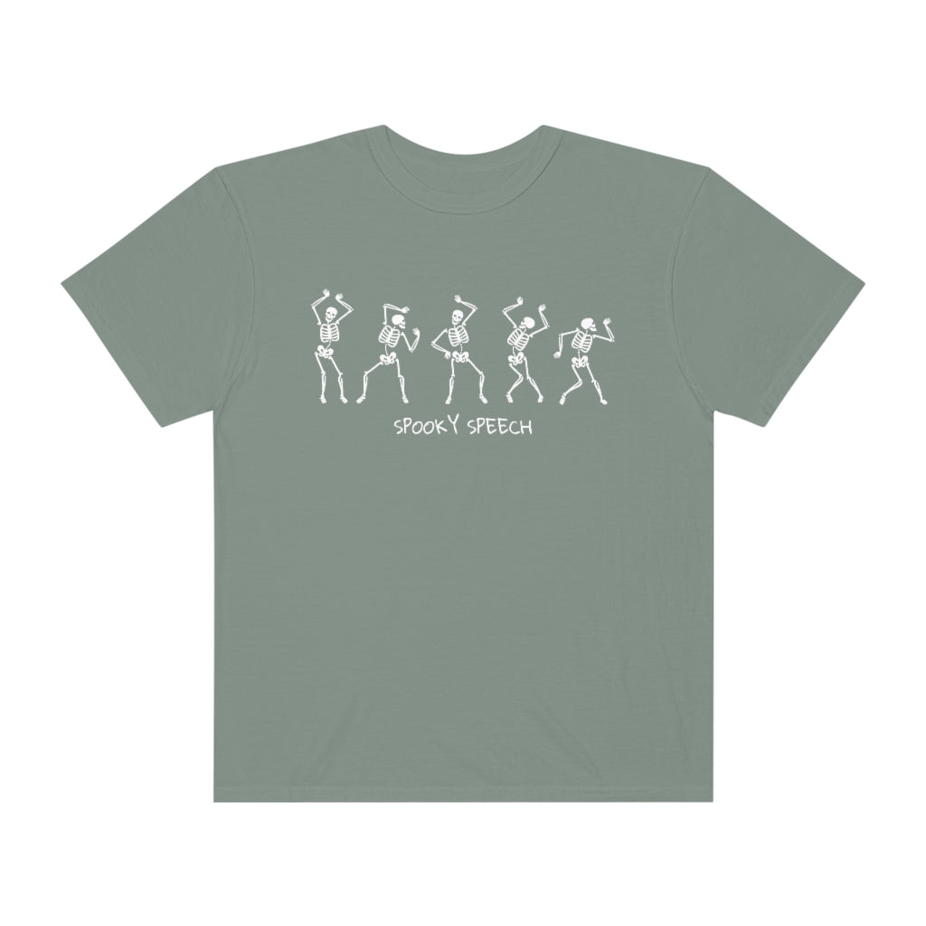 Spooky Speech Skeletons Comfort Colors T-Shirt