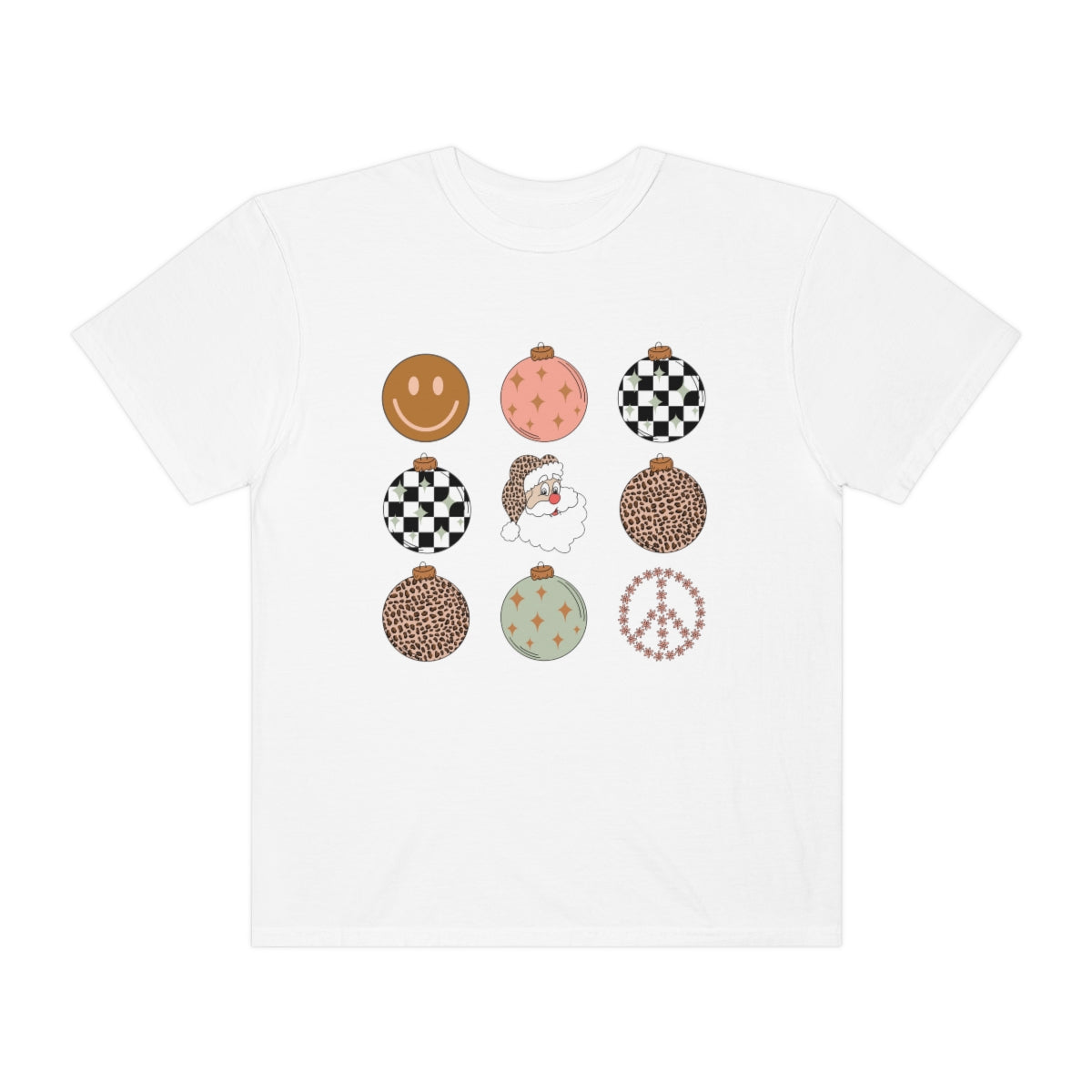 Retro Holiday Ornaments Colors T-Shirt