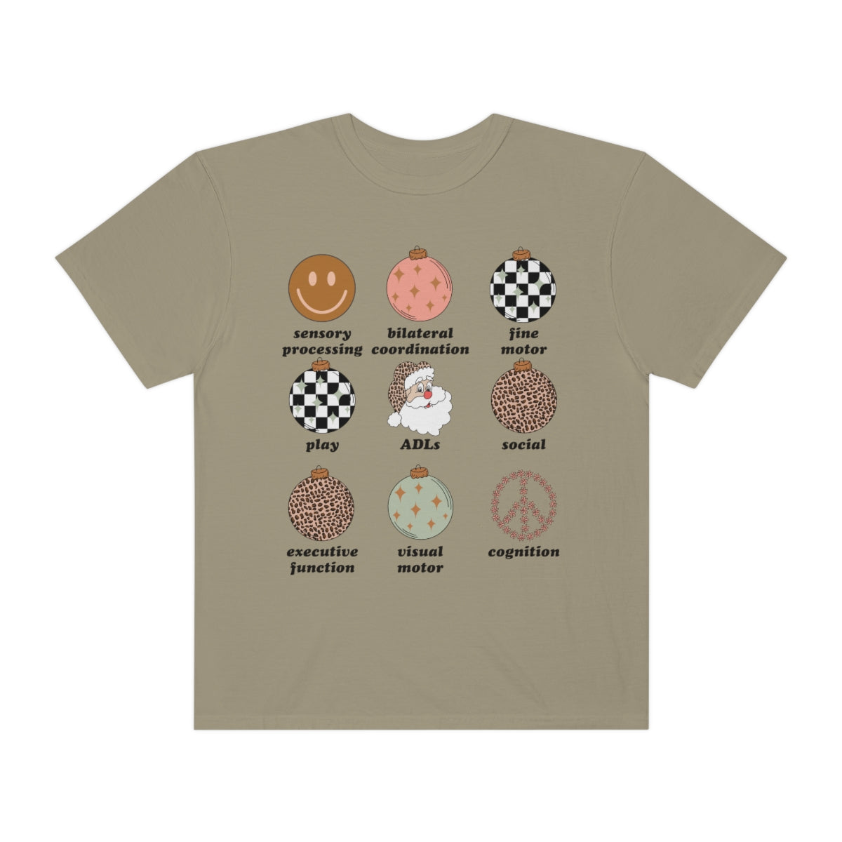 Retro Holiday OT Scope of Practice Comfort Colors T-Shirt