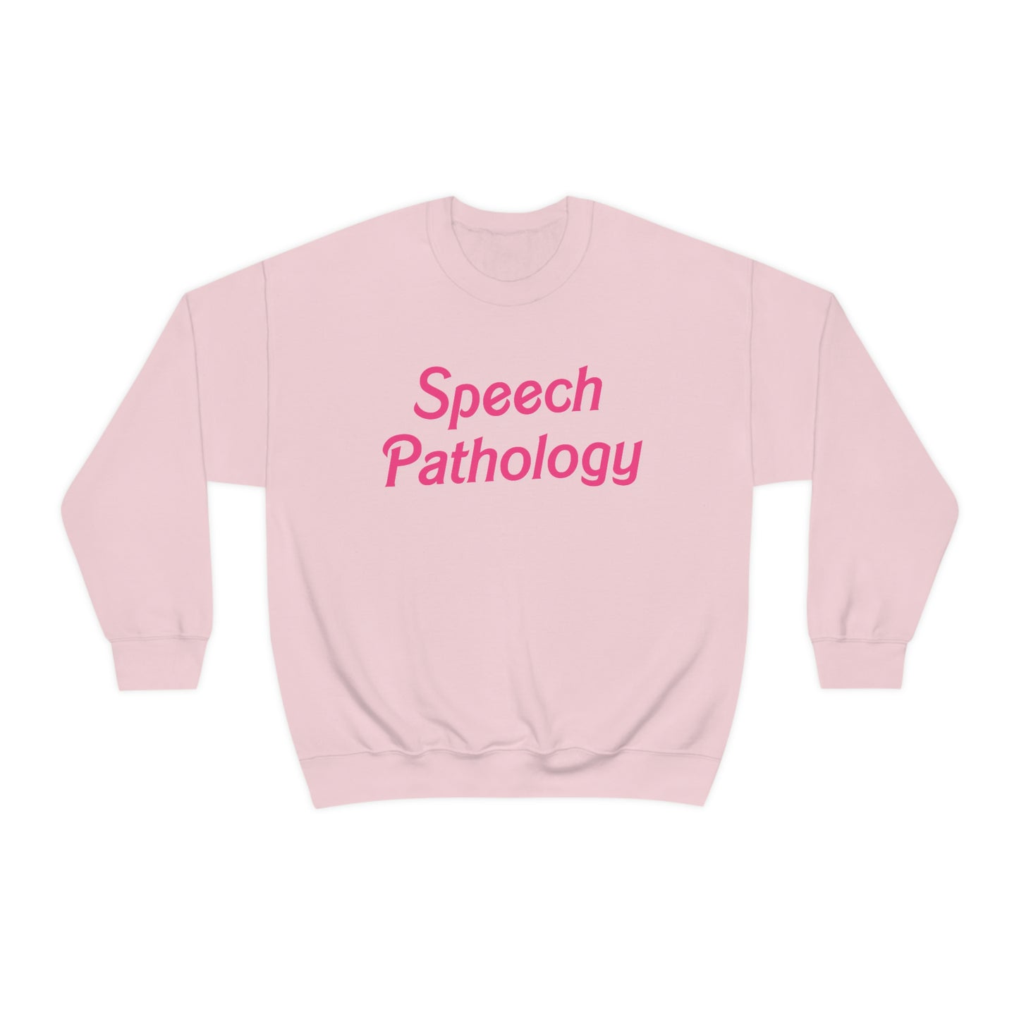 Pink Speech Pathology Crewneck Sweatshirt