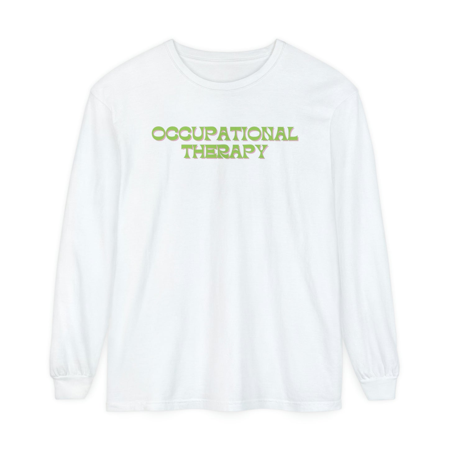 OT Bright Floral Long Sleeve Comfort Colors T-shirt