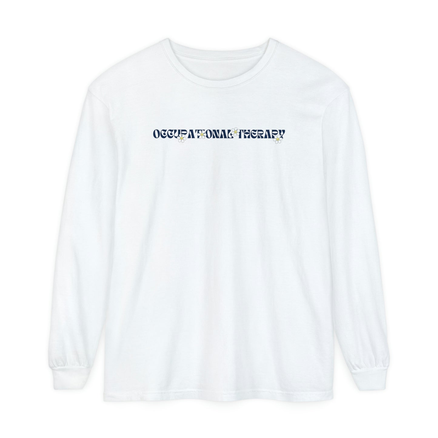 OT Retro Daisy Long Sleeve Comfort Colors T-shirt
