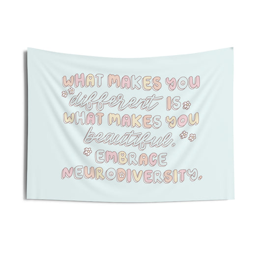 Embrace Neurodiversity Wall Tapestry