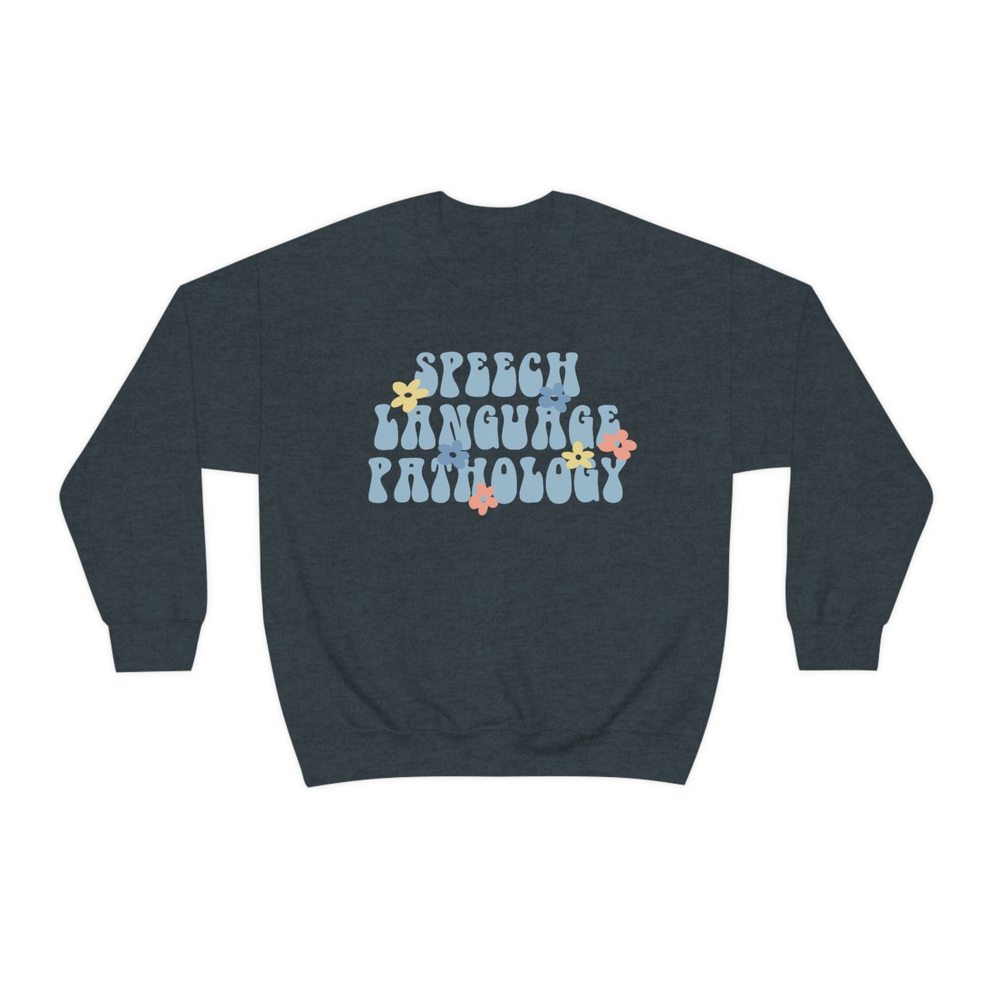Speech Pathology Retro Flower Crewneck Sweatshirt