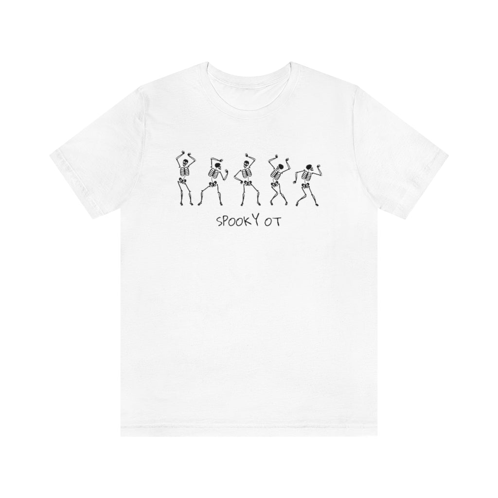 Spooky OT Skeleton Jersey T-Shirt