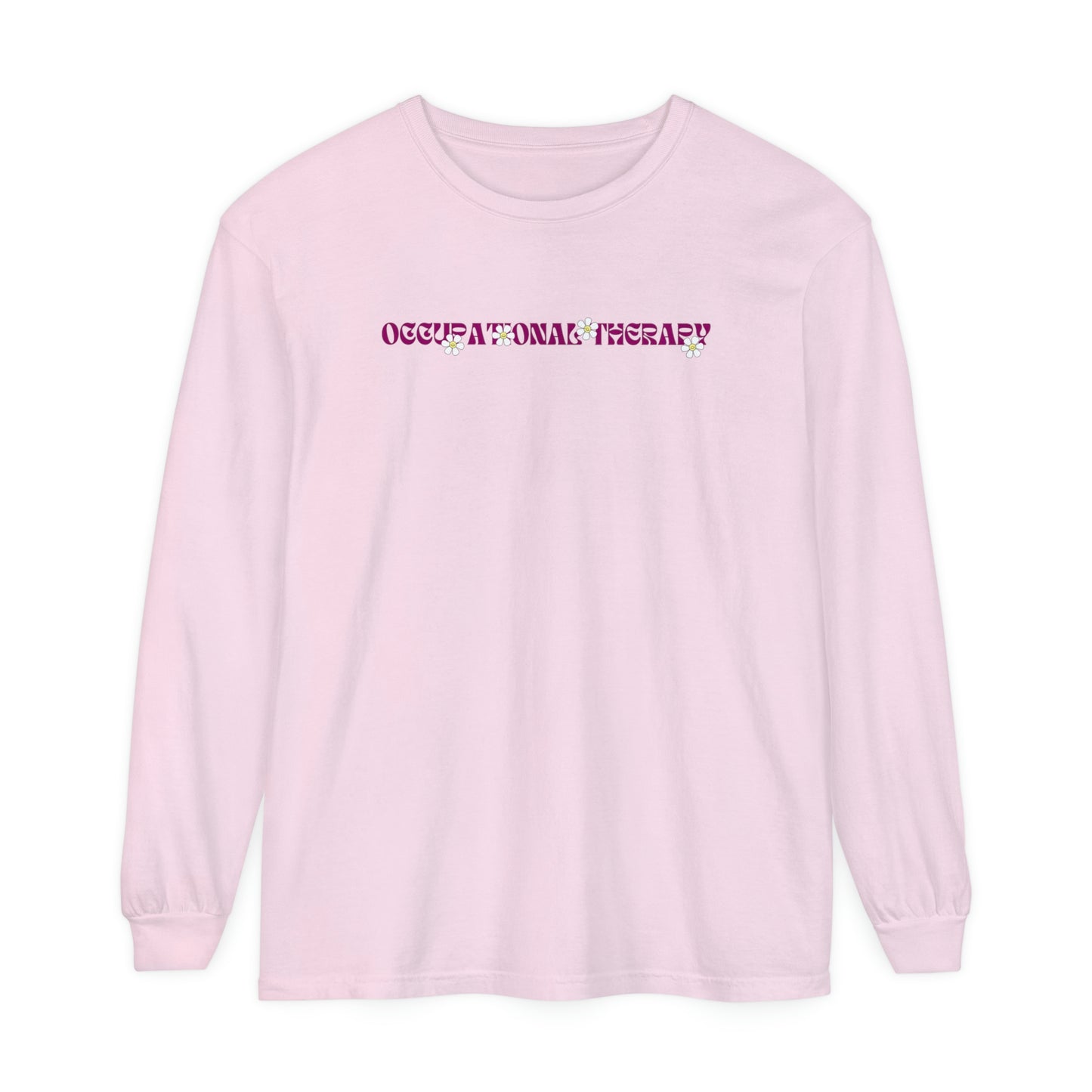OT Retro Daisy Long Sleeve Comfort Colors T-shirt