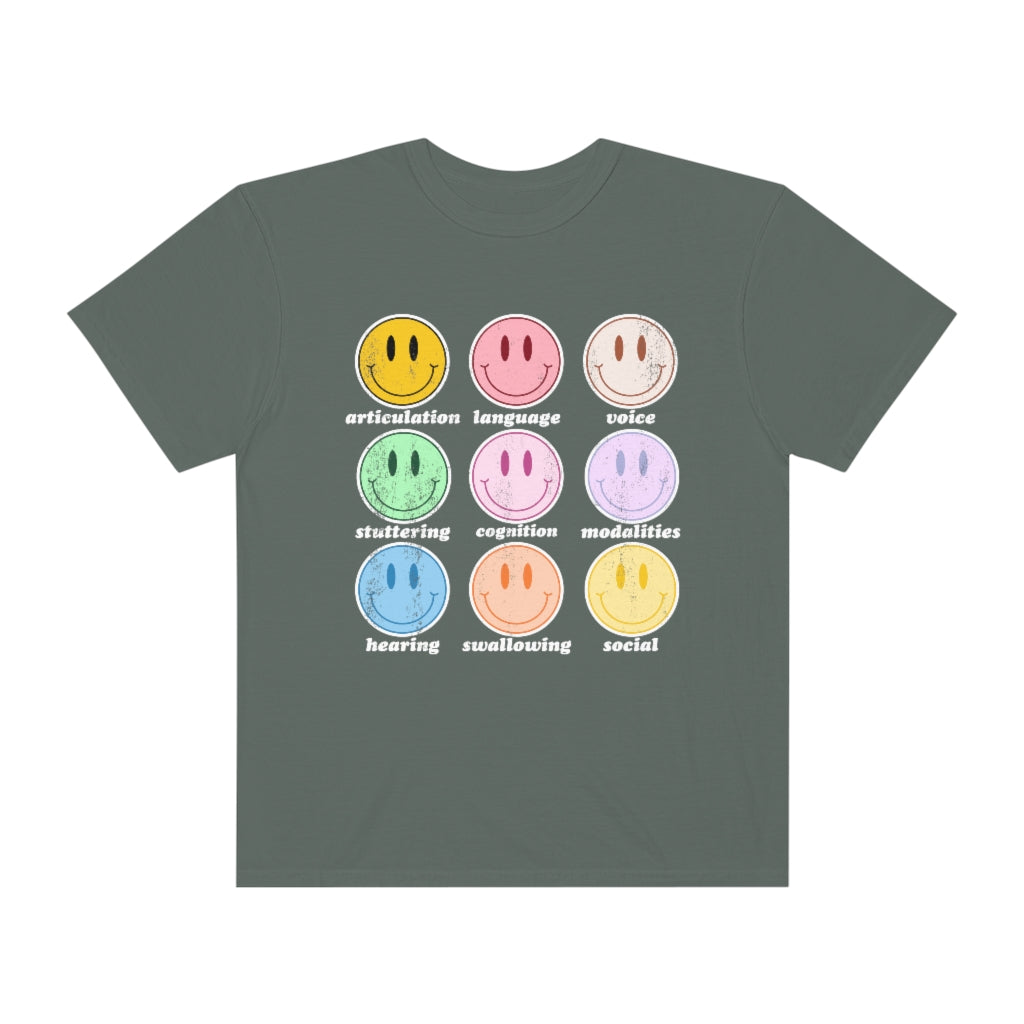 Retro Distressed Speech Scope Comfort Colors T-Shirt
