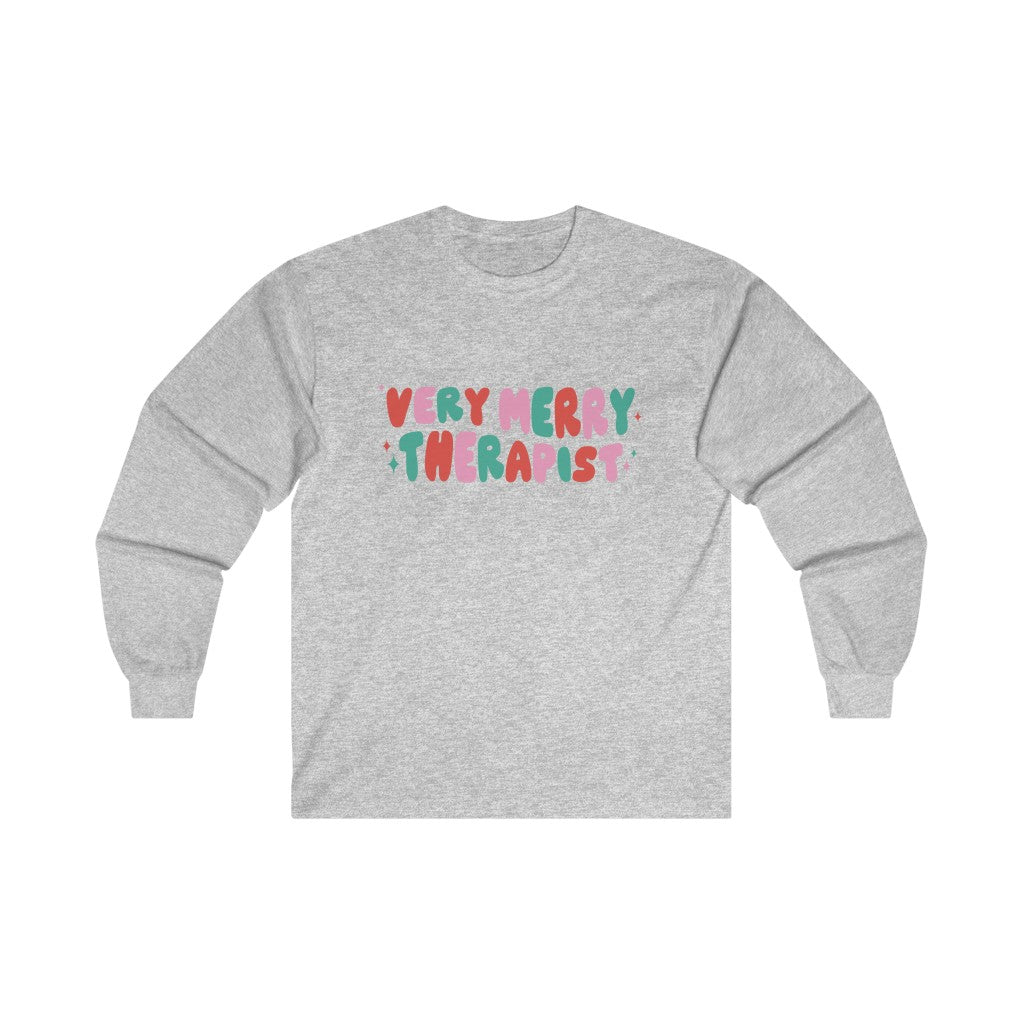 Very Merry Therapist Long Sleeve T-Shirt