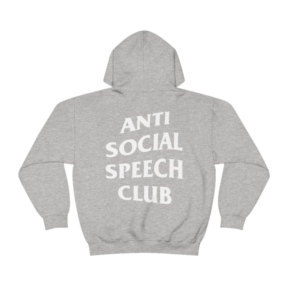 Antisocial Speech Club Hoodie | Front and Back Print