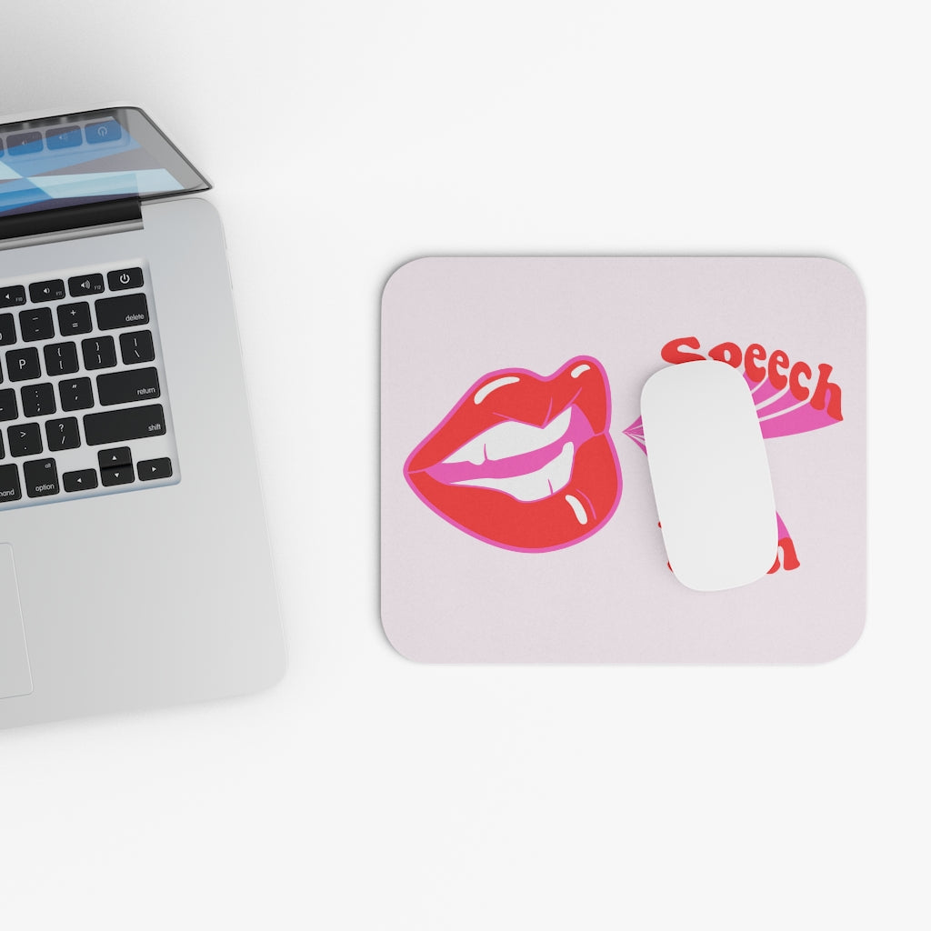 Speech Path Mouth Mouse Pad