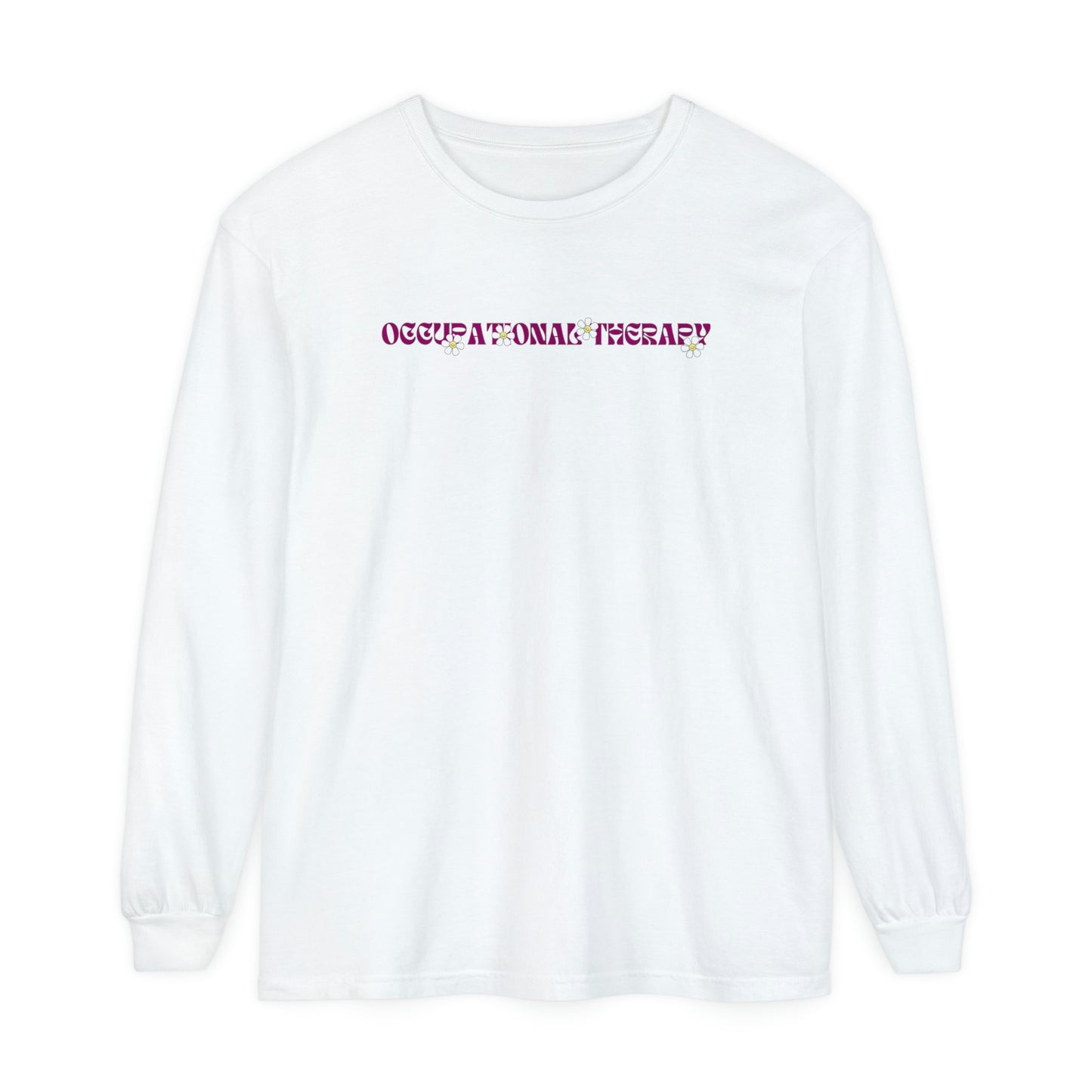OT Retro Daisy Long Sleeve Comfort Colors T-shirt