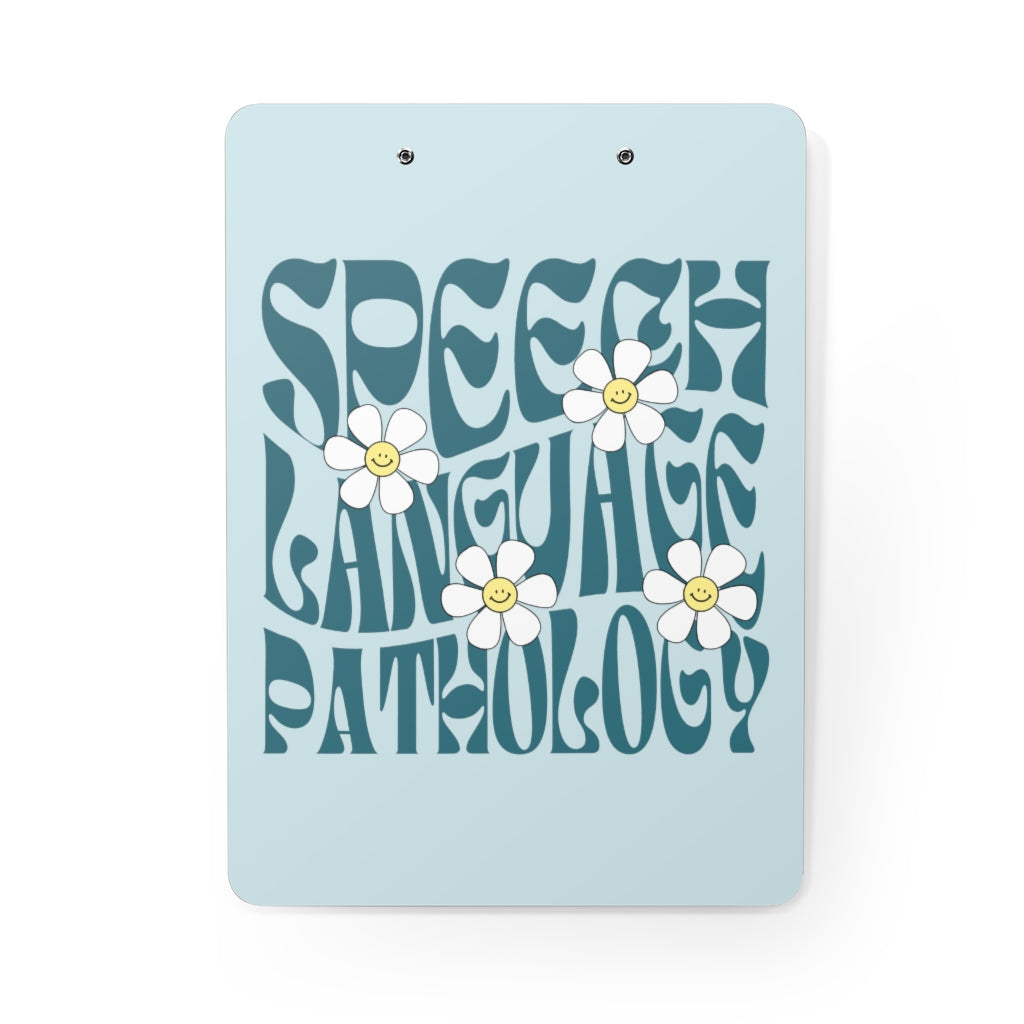 Speech Language Pathology Daisy Clipboard