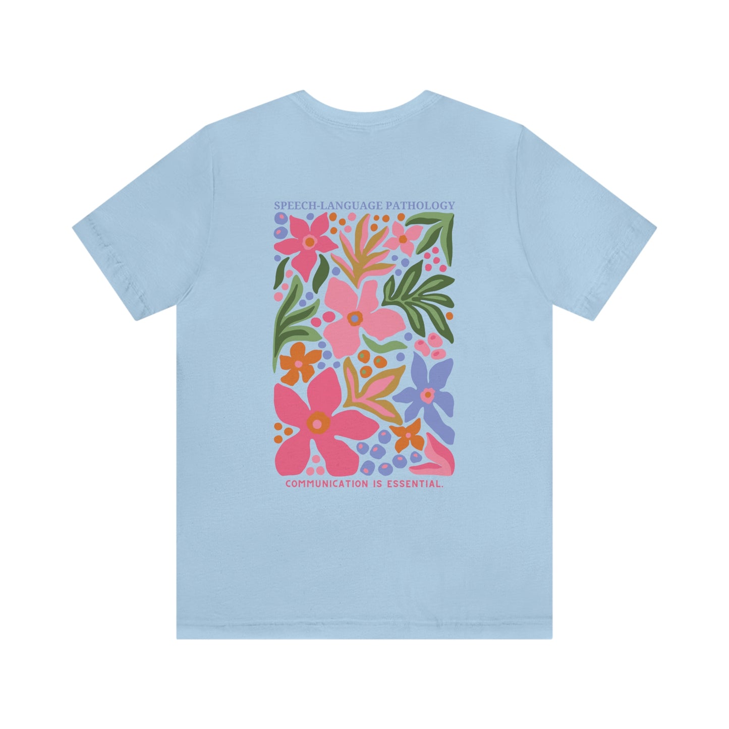 Speech-Language Pathology Jersey T-Shirt | Front and Back Print