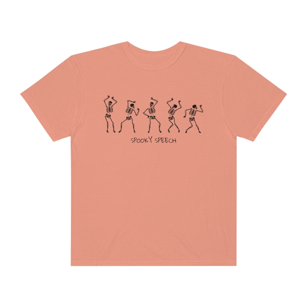 Spooky Speech Skeletons Comfort Colors T-Shirt