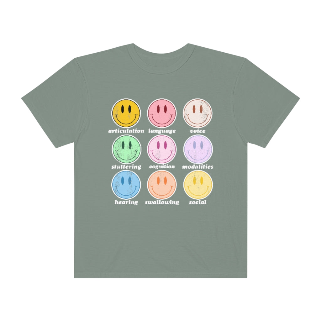 Retro Distressed Speech Scope Comfort Colors T-Shirt