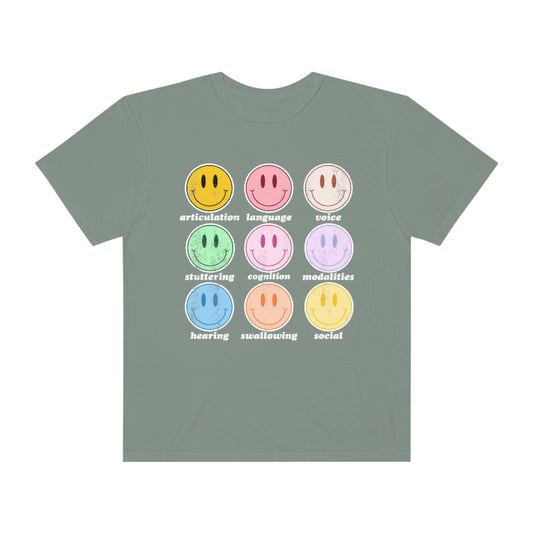 Retro Distressed Speech Scope Comfort Colors T-Shirt