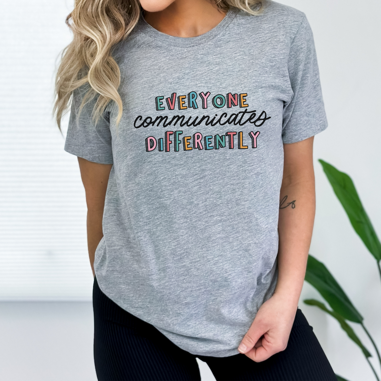 Everyone Communicates Differently Jersey T-Shirt