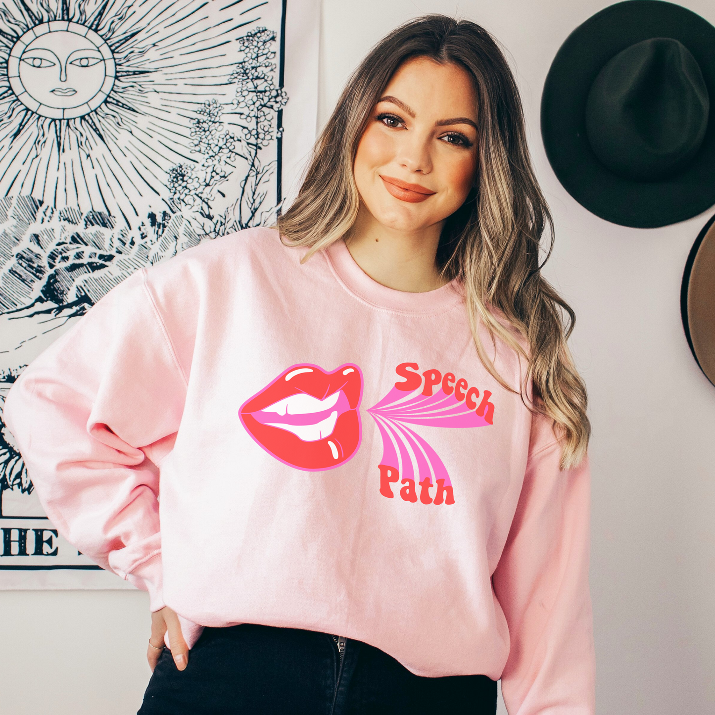 Speech Path Mouth Crewneck Sweatshirt
