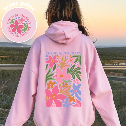 Physical Therapy Hoodie | Front and Back Print