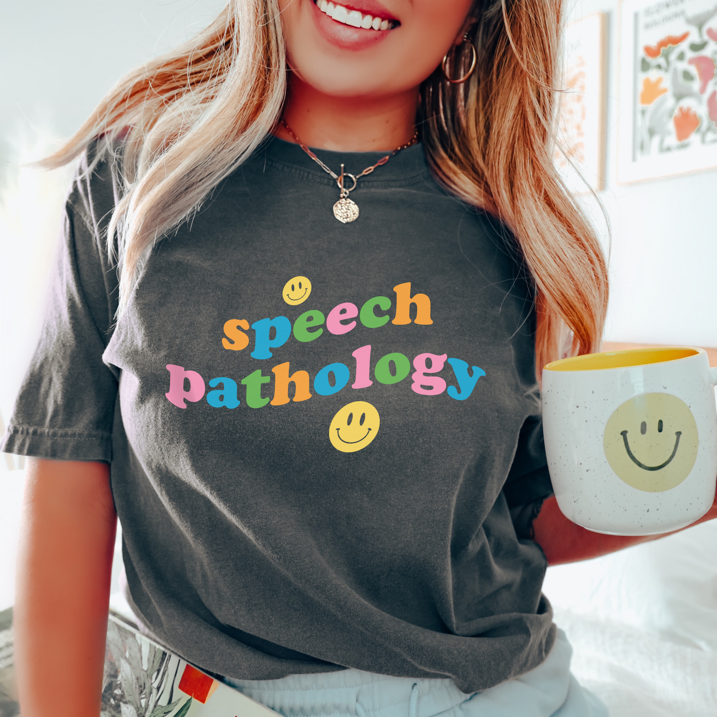Speech Pathology Wavy Comfort Colors T-Shirt