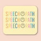 Yellow Speech Path Mouse Pad