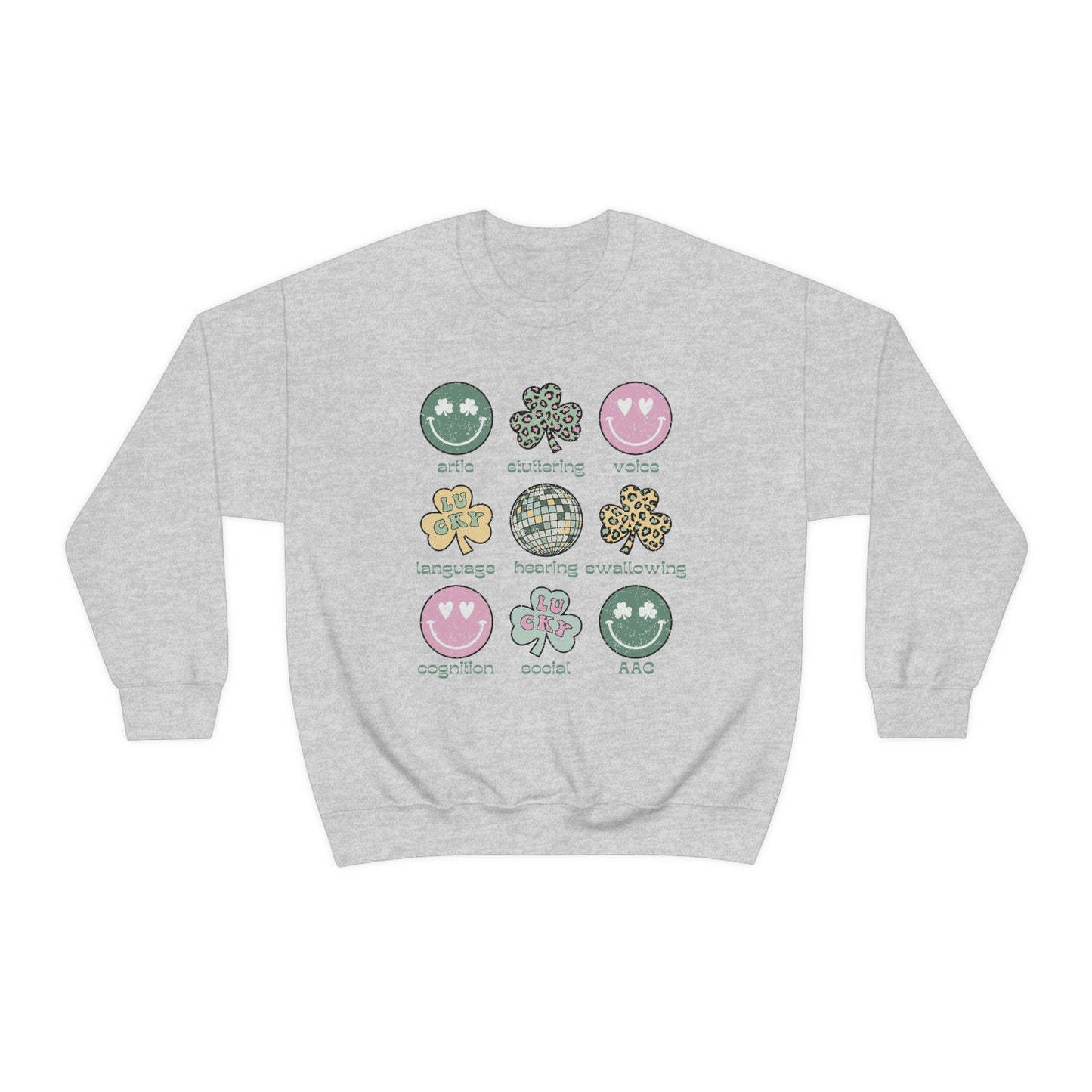 St Patrick's Speech Scope Distressed Crewneck Sweatshirt