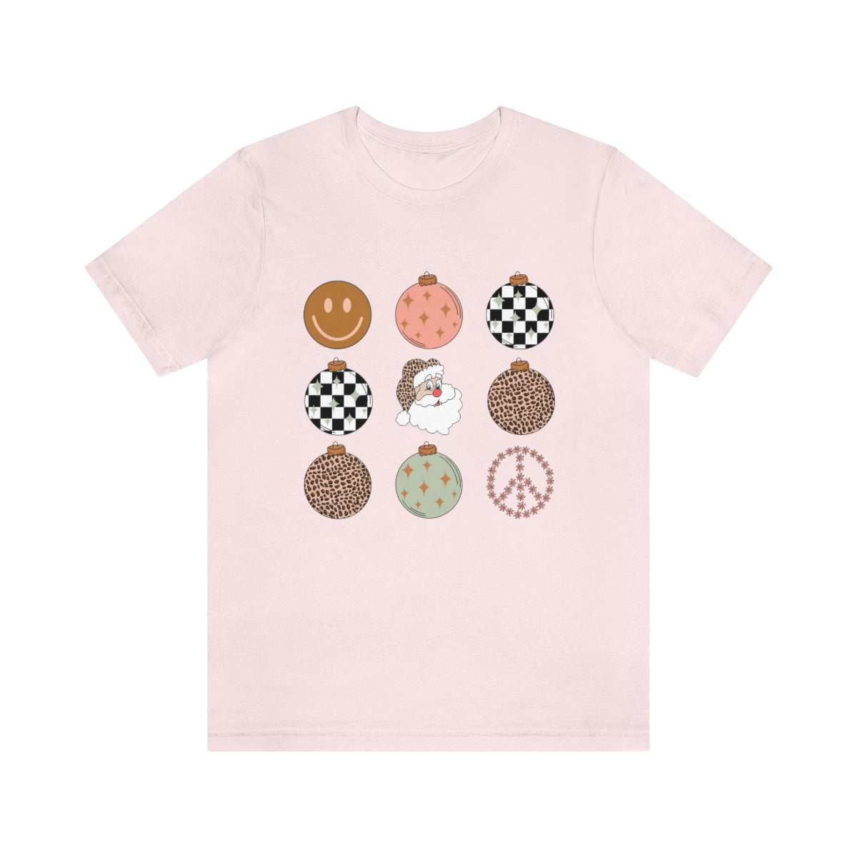 Retro Holiday Ornaments Jersey T-Shirt