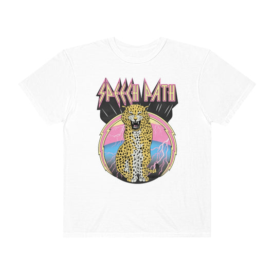 Rock Speech Path Leopard Comfort Colors T-Shirt