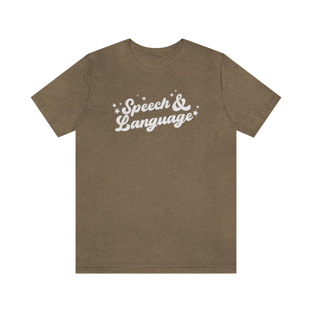 Speech Stars Heather Jersey T-Shirt