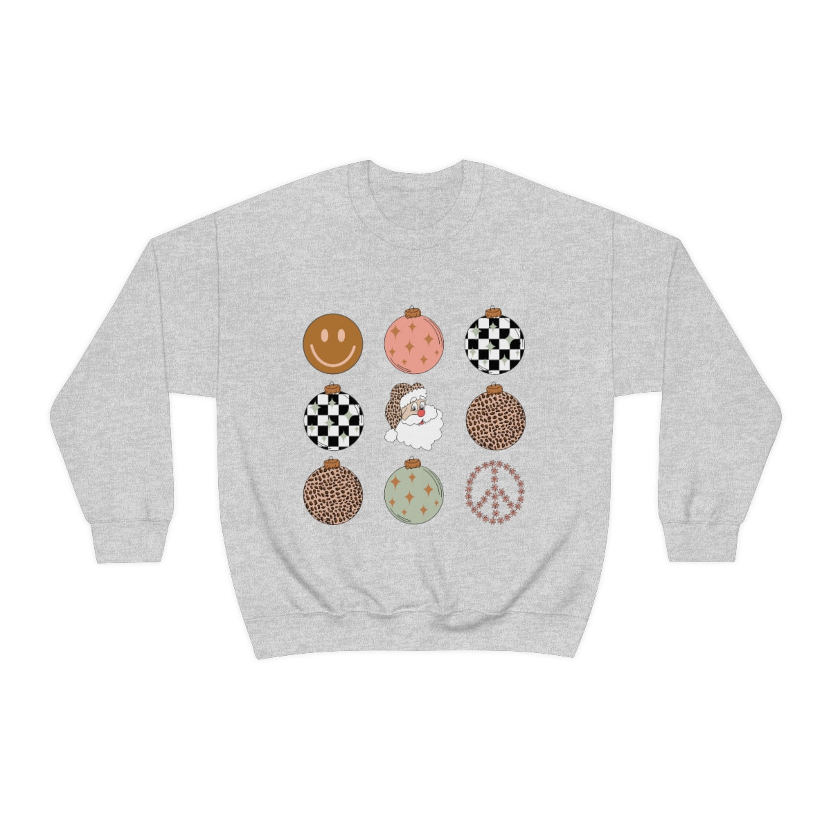 Retro Holiday Ornaments Crewneck Sweatshirt