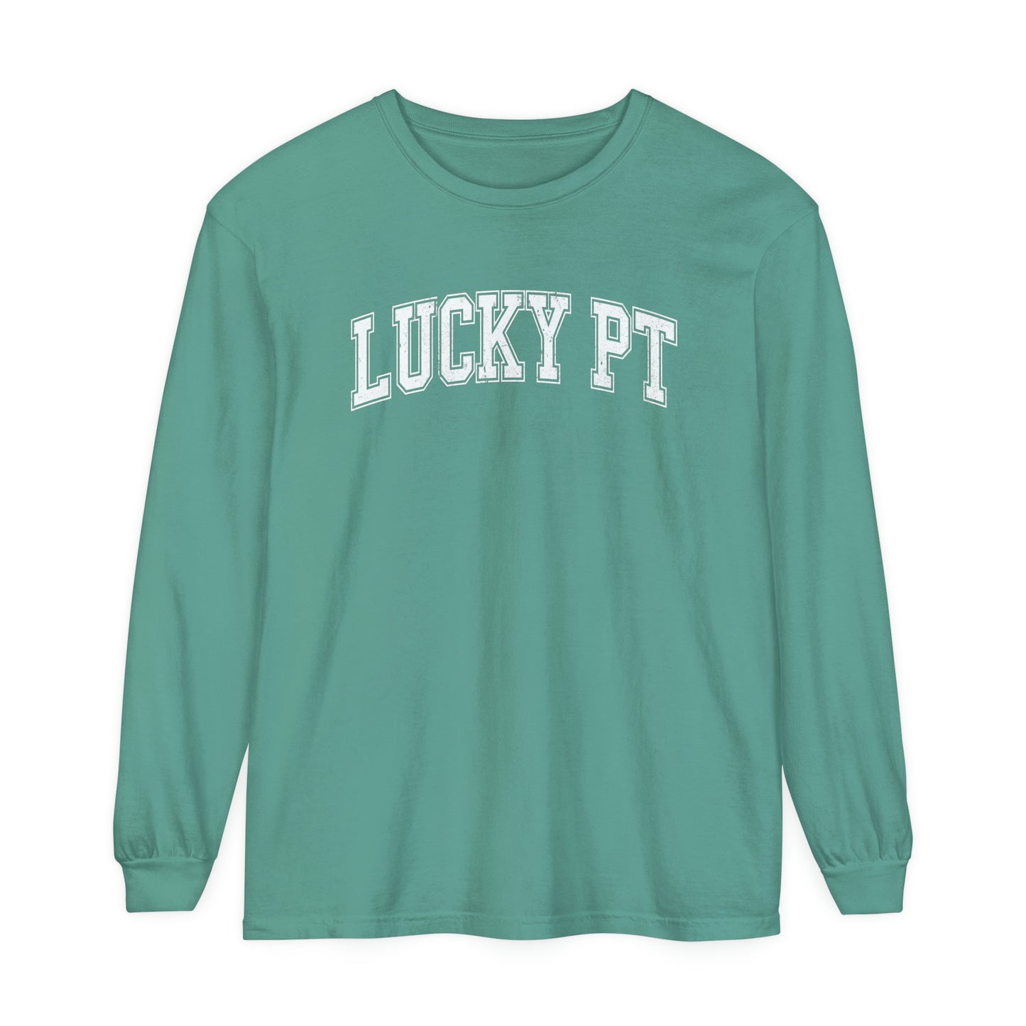 Lucky PT Distressed Long Sleeve Comfort Colors T-Shirt