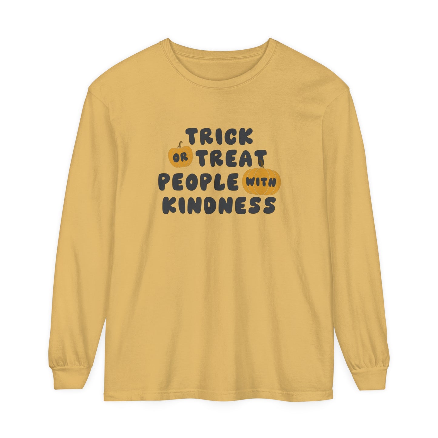 Trick or Treat Kindness Long Sleeve Comfort Colors T-Shirt