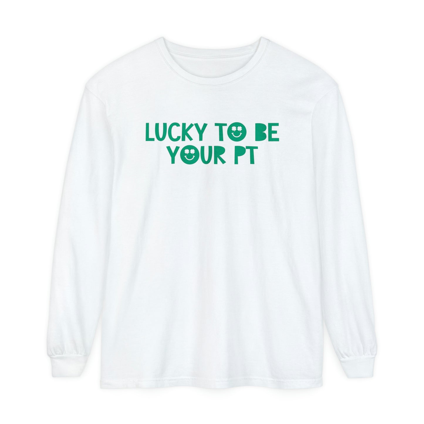 Lucky to Be Your PT Long Sleeve Comfort Colors T-Shirt