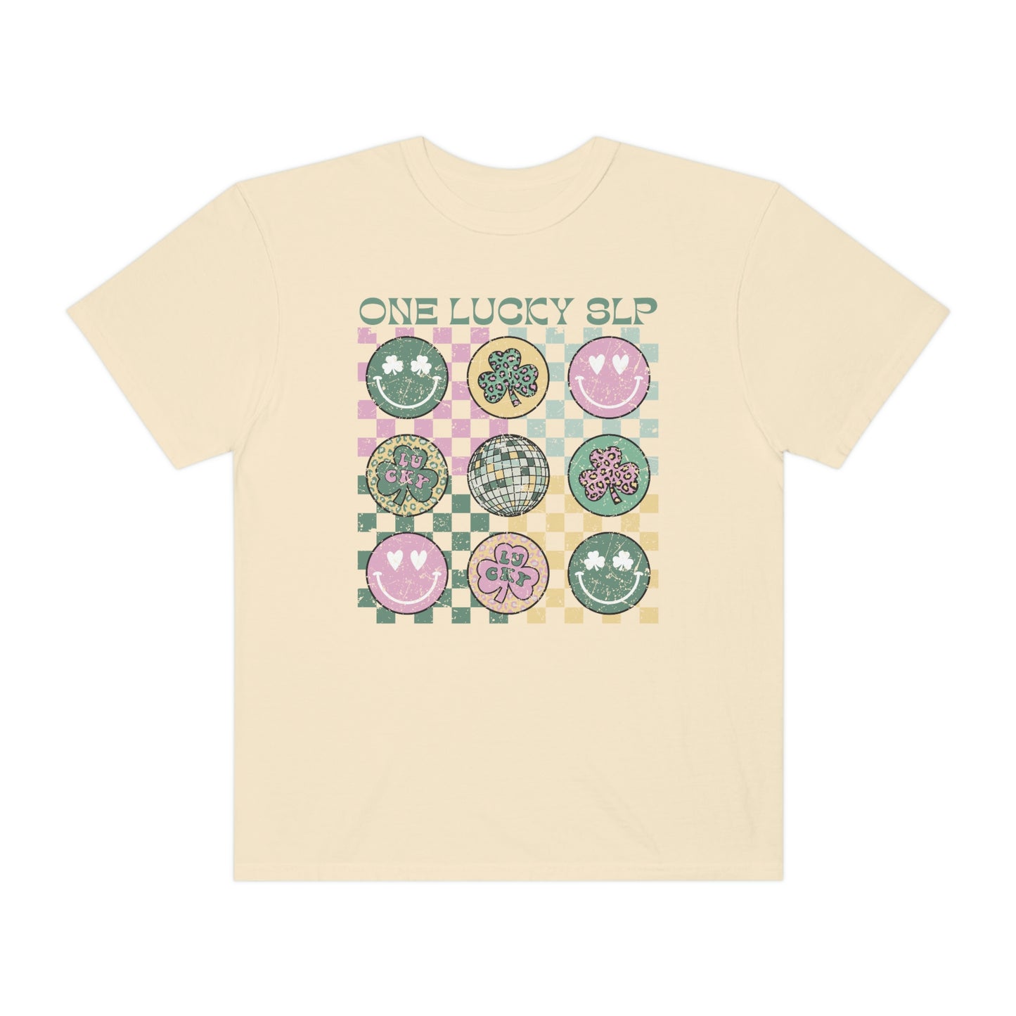 One Lucky SLP Distressed Comfort Colors T-Shirt