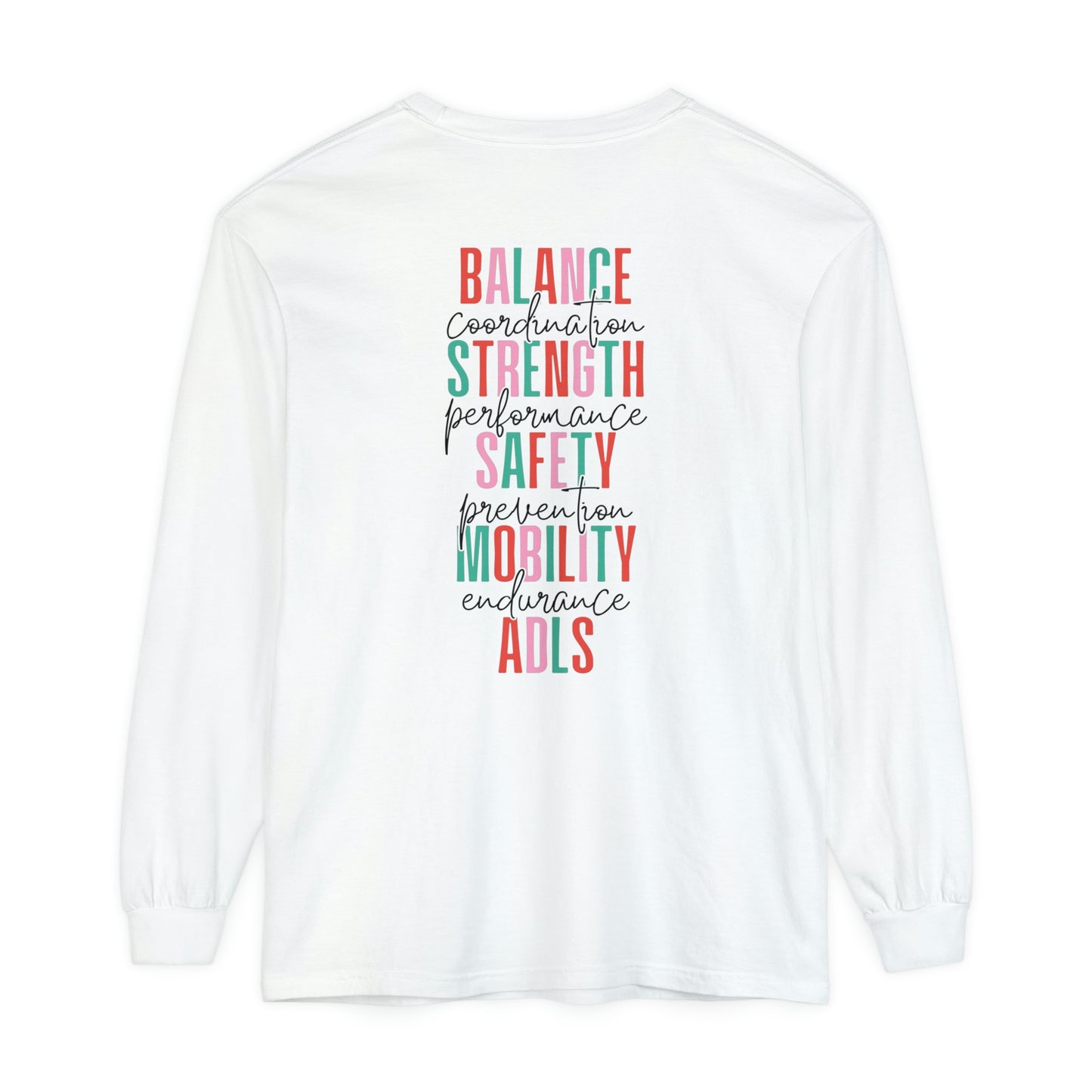 Merry Physical Therapist Long Sleeve Comfort Colors T-Shirt