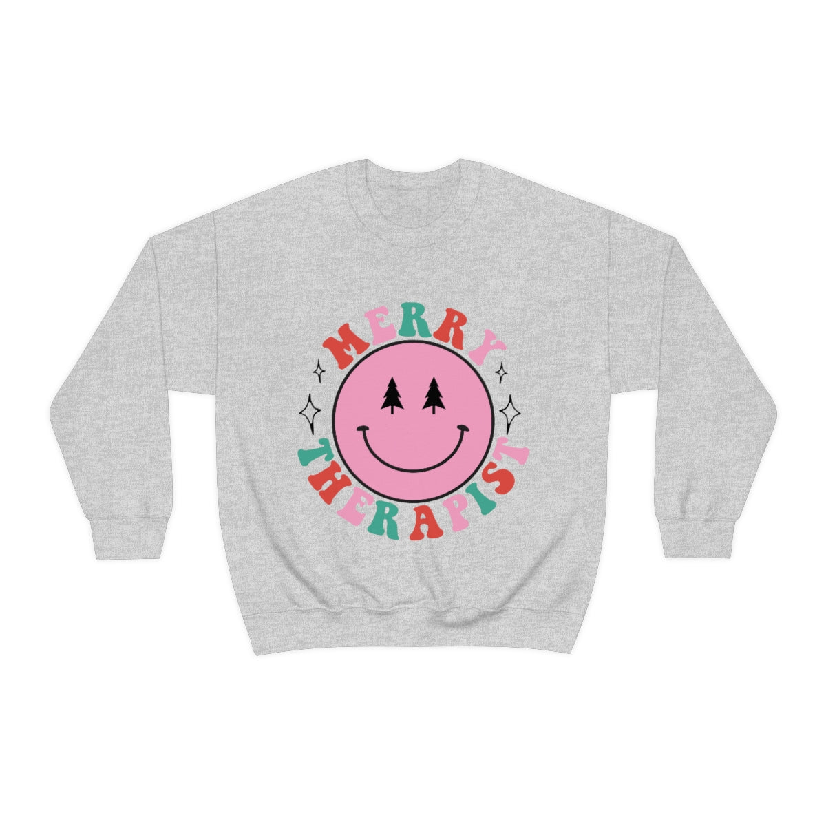 Merry Therapist Smile Crewneck Sweatshirt