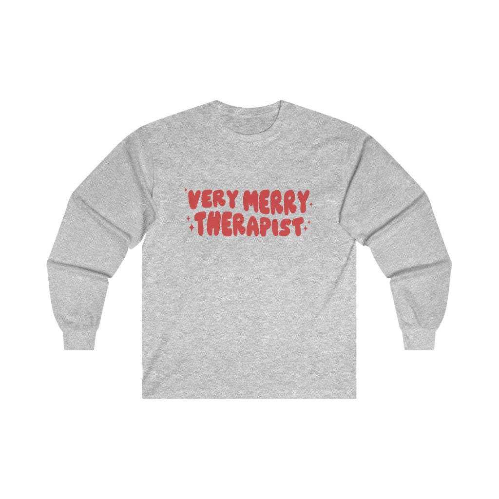 Very Merry Therapist Long Sleeve T-Shirt