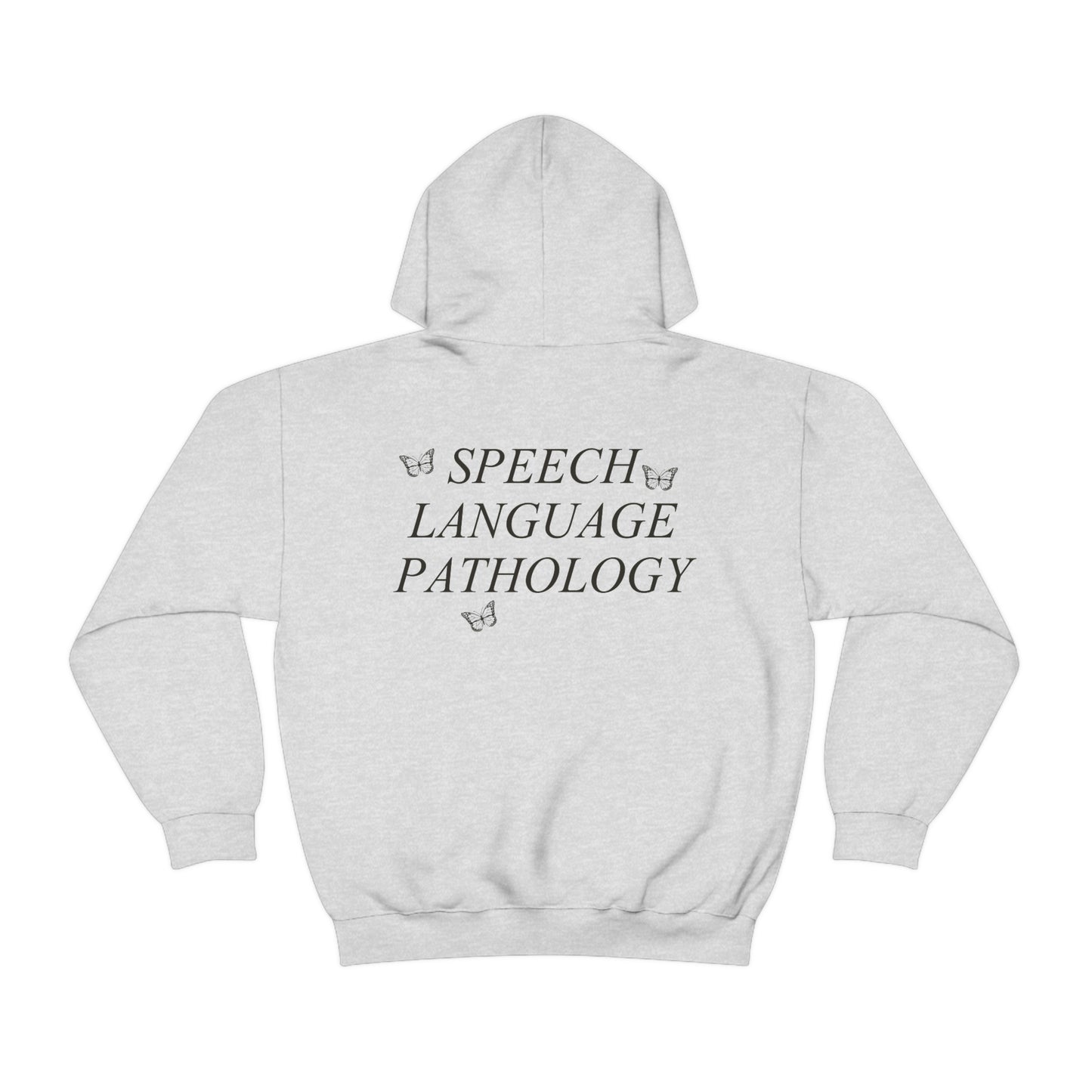 Speech Path Butterflies Hoodie | Front and Back Print