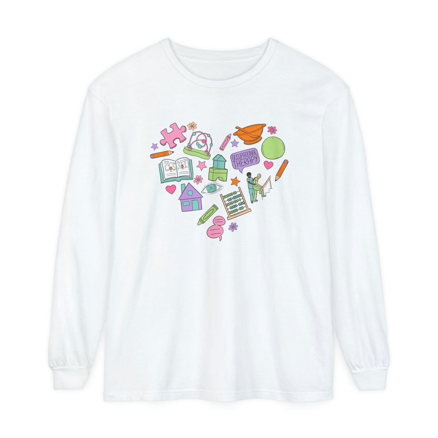 Occupational Therapy Essentials Long Sleeve Comfort Colors T-Shirt