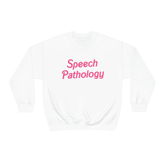 Pink Speech Pathology Crewneck Sweatshirt