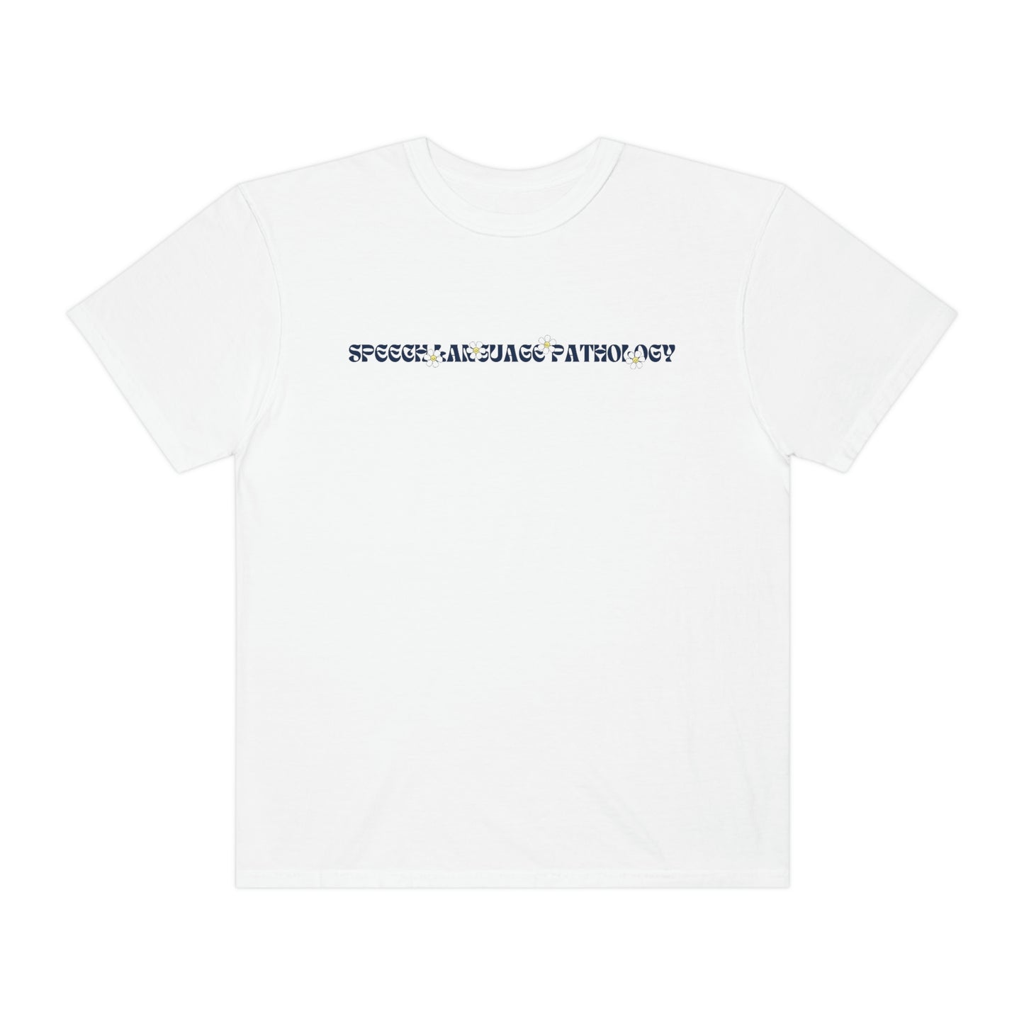 Speech Retro Daisy Comfort Colors T-Shirt | Front and Back Print