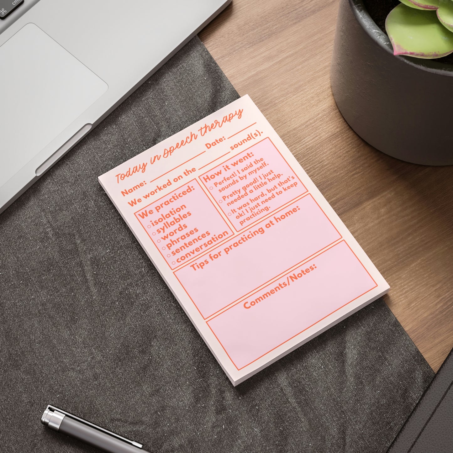 Today in Speech Post-it® Note Pads 4 x 6