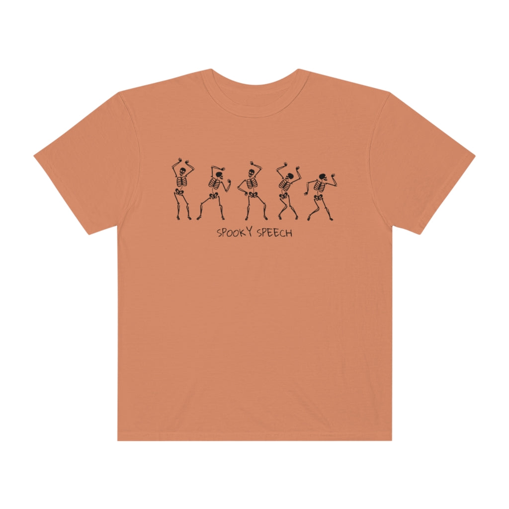 Spooky Speech Skeletons Comfort Colors T-Shirt