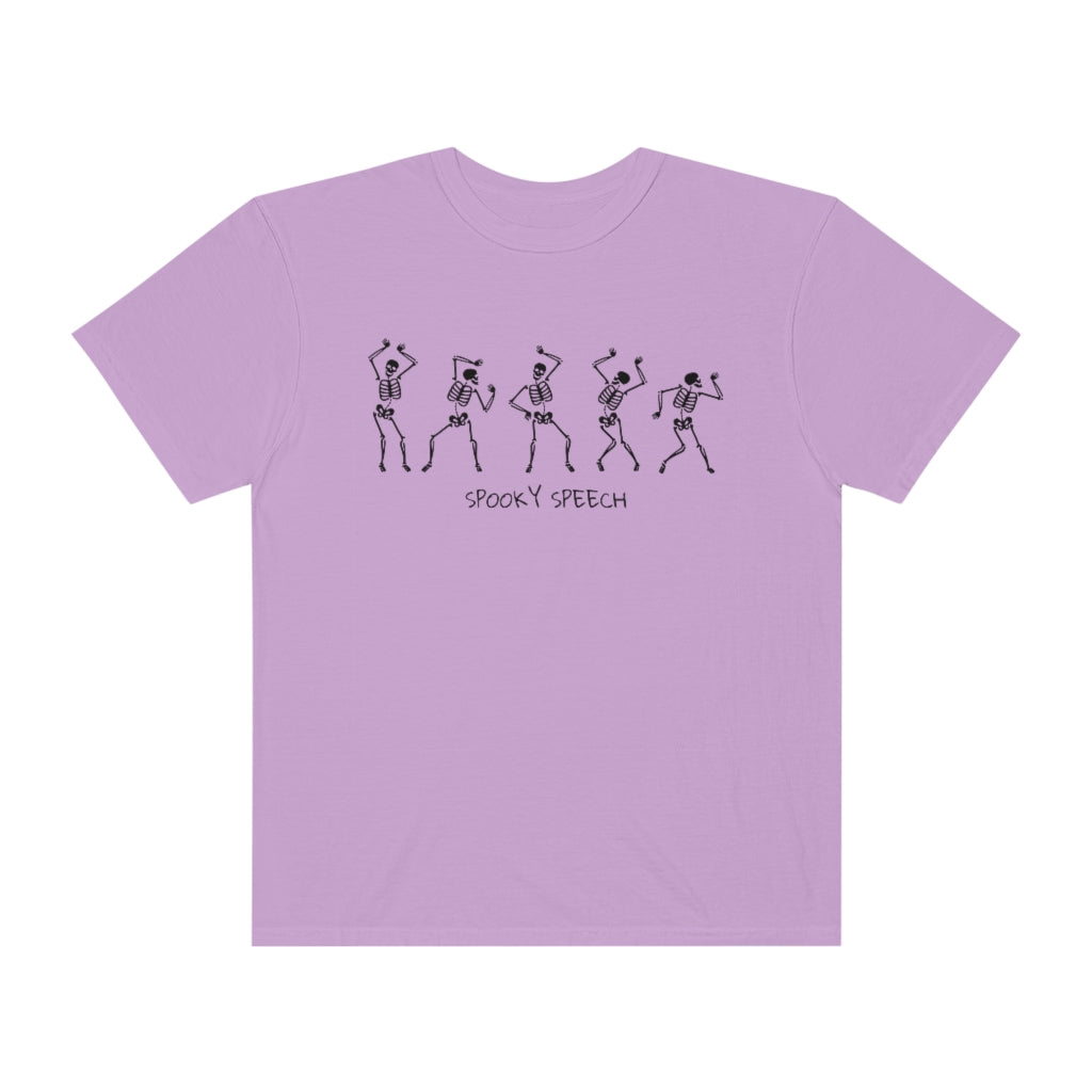 Spooky Speech Skeletons Comfort Colors T-Shirt